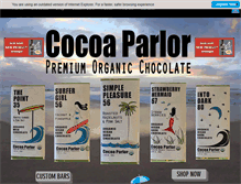 Tablet Screenshot of cocoaparlor.com